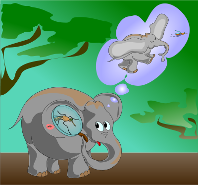 Как Комар Слона летать учил